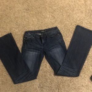 Boot cut blue jeans